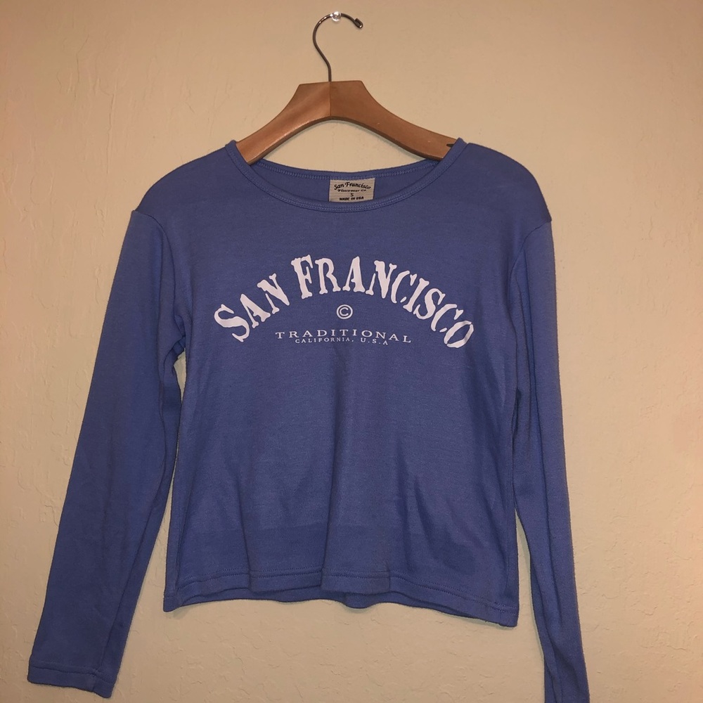 Long sleeve crop top